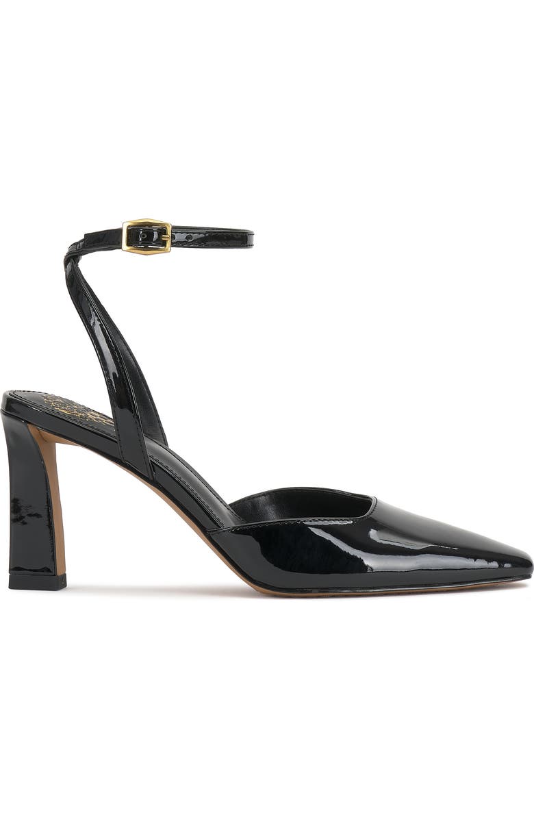 Vince Camuto Galees Ankle Strap Pump, Alternate, color, Black Patent