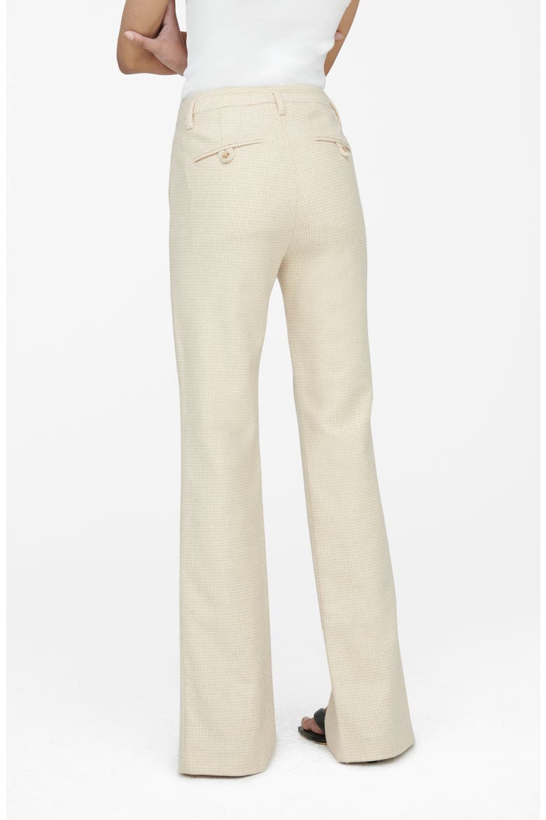 Joelle Slit Hem Wool Blend Trousers, Alternate, color, MULTI