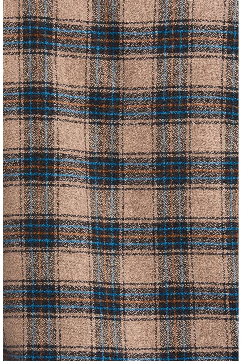 Bowery Plaid Flannel Button-Up Shirt, Alternate, color, PINK