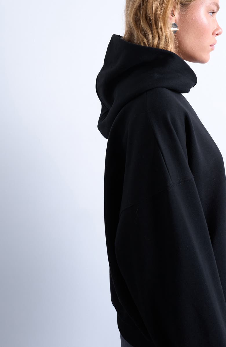 Topshop Ultimate Hoodie, Alternate, color, Black