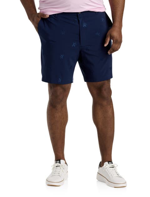 Big & Tall Space Dyed Embroidered Shorts