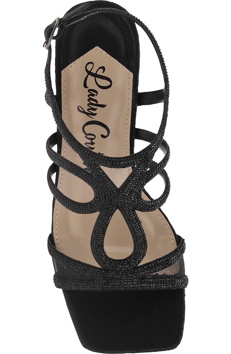 LADY COUTURE Devinenr Sandal, Alternate, color, Black