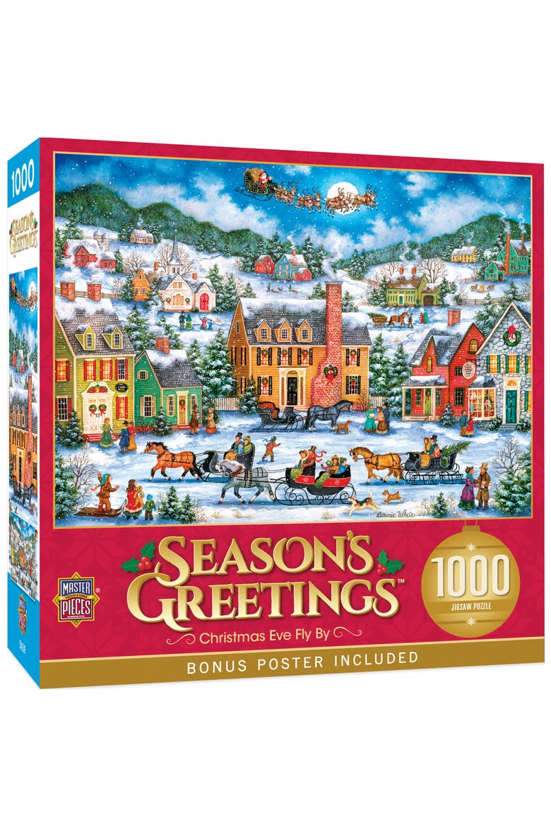Christmas Eve Fly By 1000 Piece Puzzle, Main, color, Multicolor