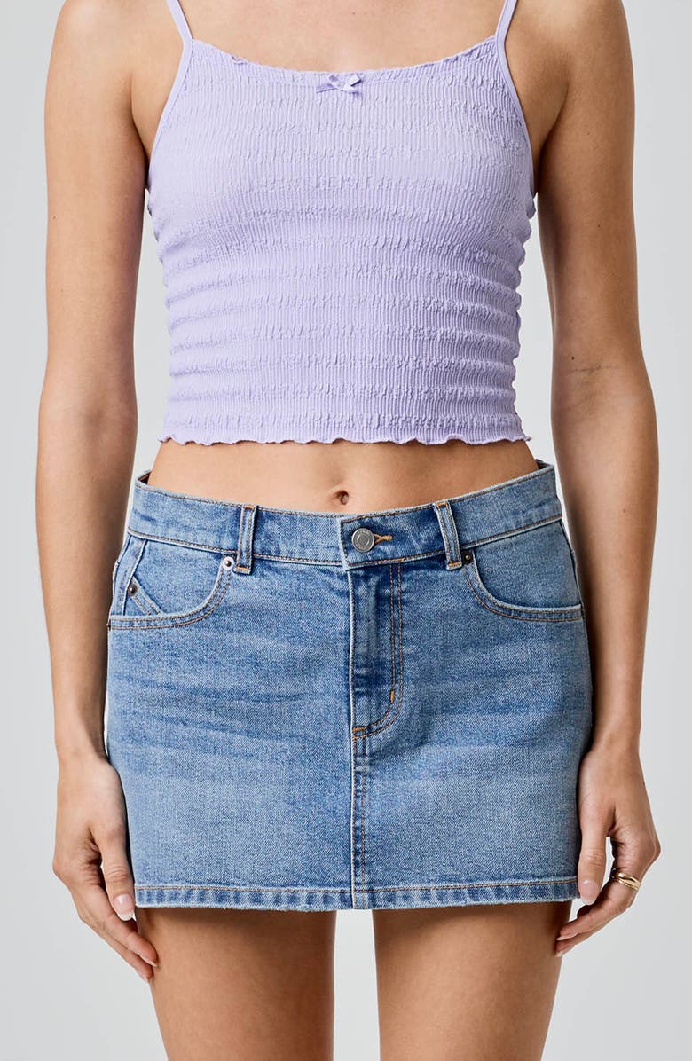 Florence by Mills Denim Miniskirt, Alternate, color, Med Wash