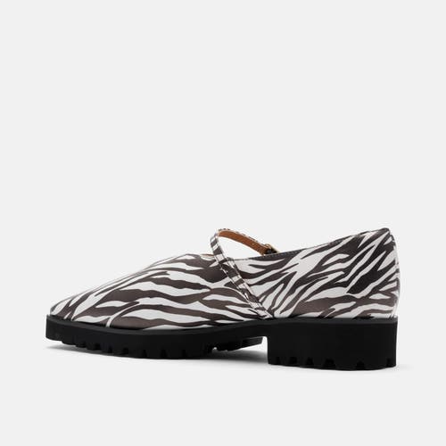 Marc Nolan Roxie Leather Lug Mary Janes In Brown