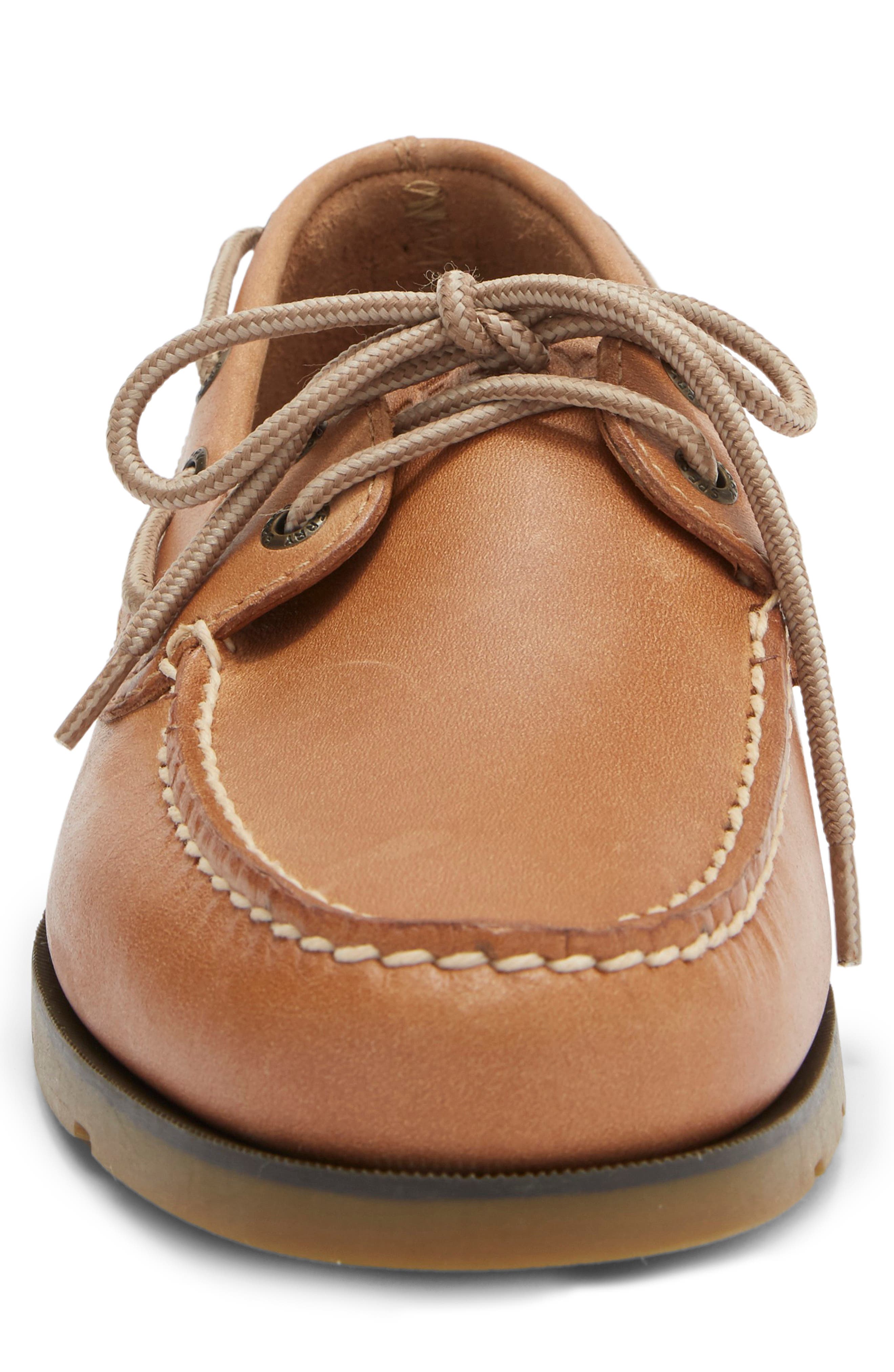 Sperry Leeward 2-Eye Boat Shoe, Alternate, color, Natural