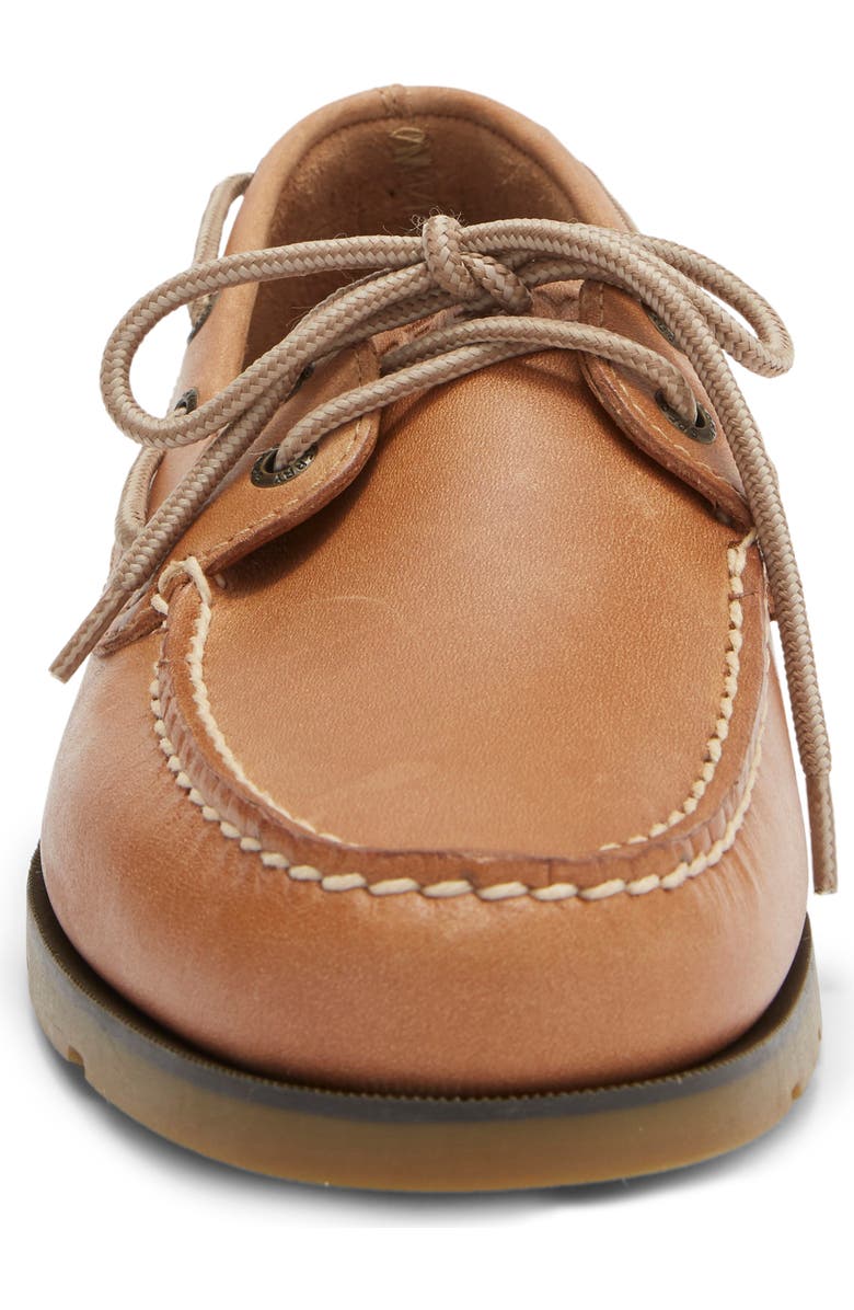 Sperry Leeward 2-Eye Boat Shoe, Alternate, color, Natural