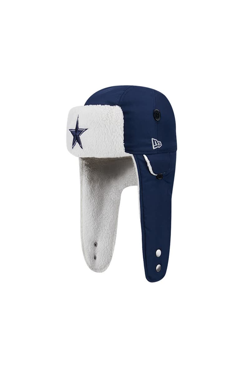 New Era Men's New Era Navy Dallas Cowboys Sherpa Trapper Hat, Alternate, color, Navy