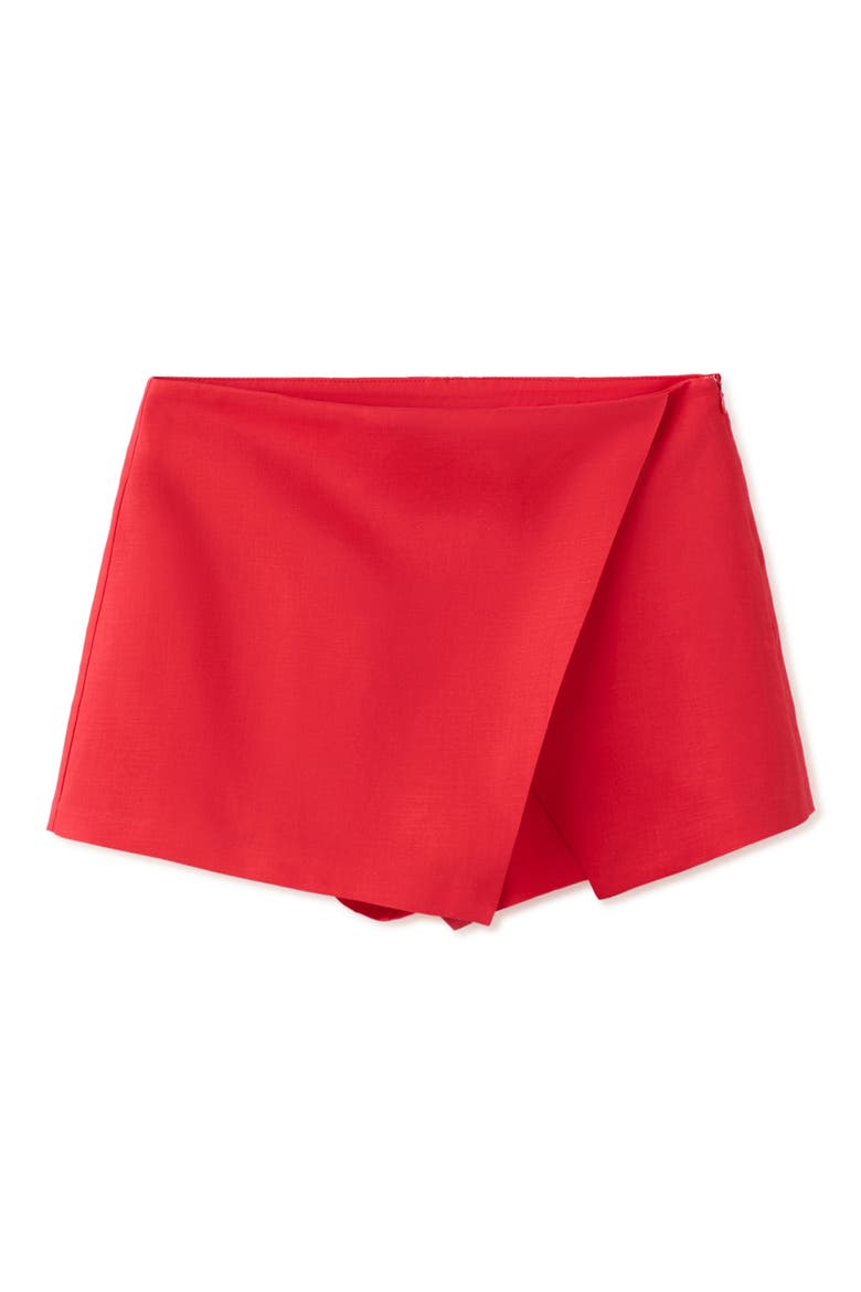 Wrap Miniskirt, Alternate, color, RED