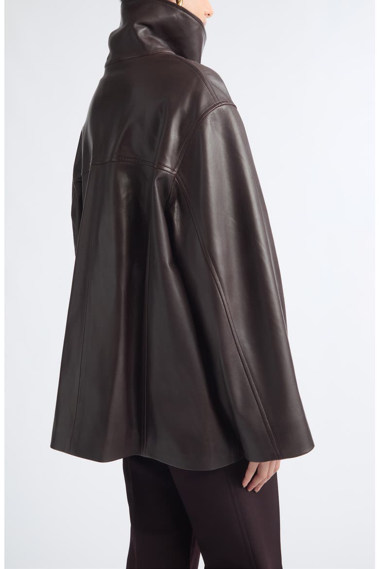 Lowen Leather Jacket, Alternate, color, DARK BROWN