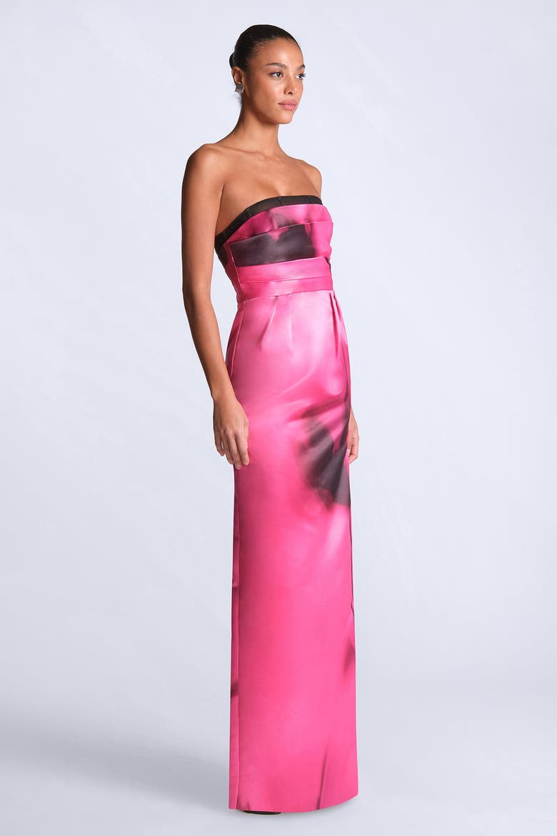 Madison Gown, Alternate, color, Placement Floral Print Begonia