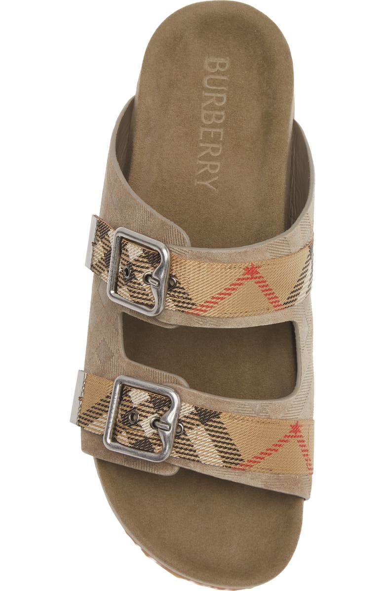 Burberry Urchin Slide Sandal, Alternate, color, Sparrow Beige