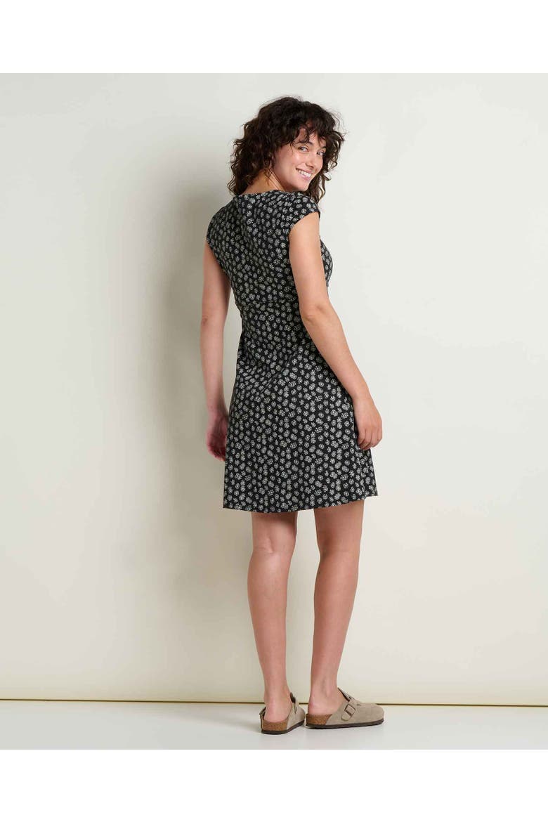 Rosemarie Dress, Alternate, color, Black and Salt Print