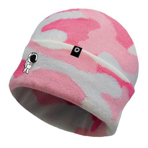Dalix Astronaut Beanie In Pink Camo
