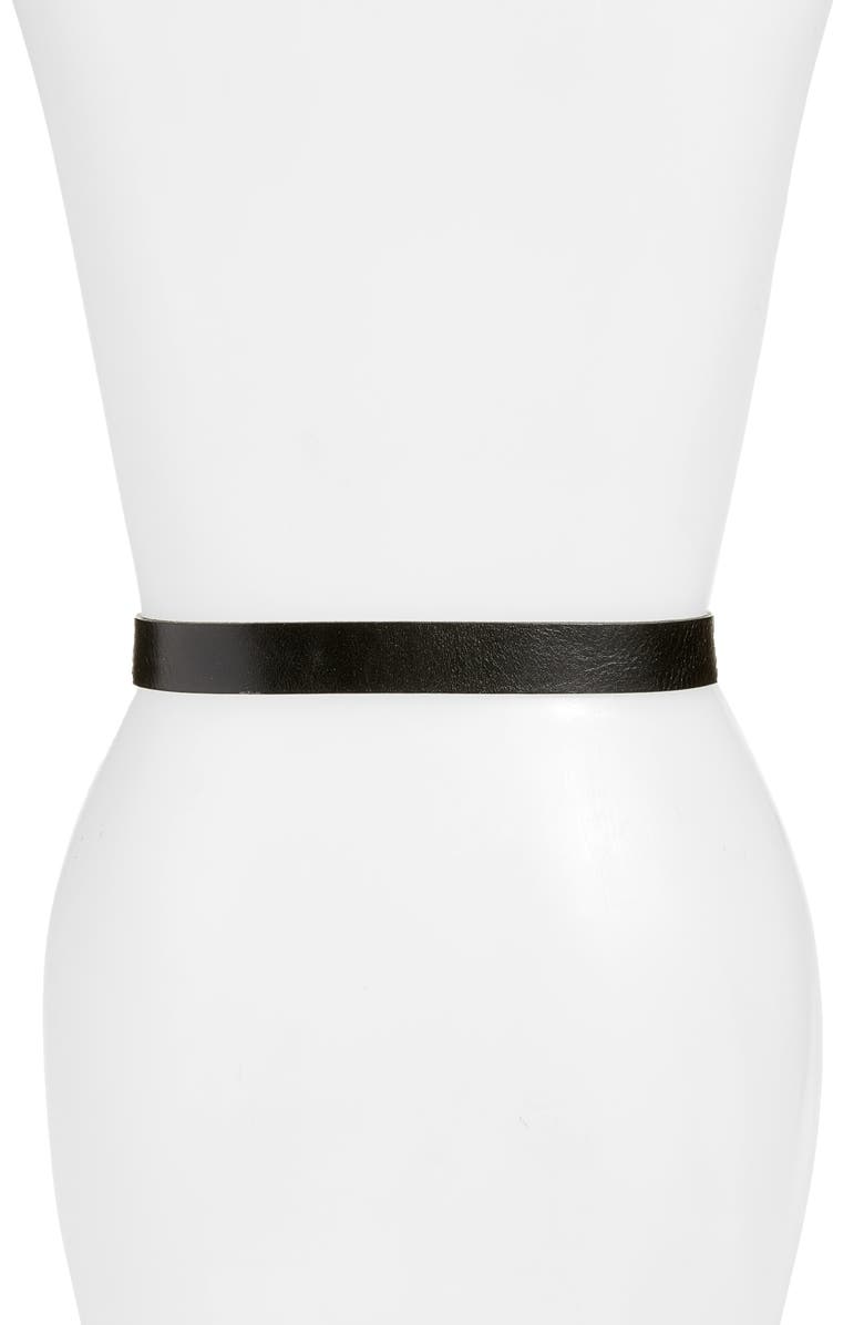 rag & bone Baby Boyfriend Belt, Alternate, color, Black