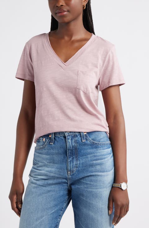 Cotton & Modal V-Neck T-Shirt