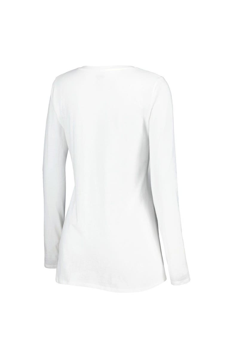 CONCEPTS SPORT Women's Concepts Sport Black/White Colorado Buffaloes Breakthrough Allover Print Long Sleeve V-Neck T-Shirt and Pants Sleep Set, Alternate, color,