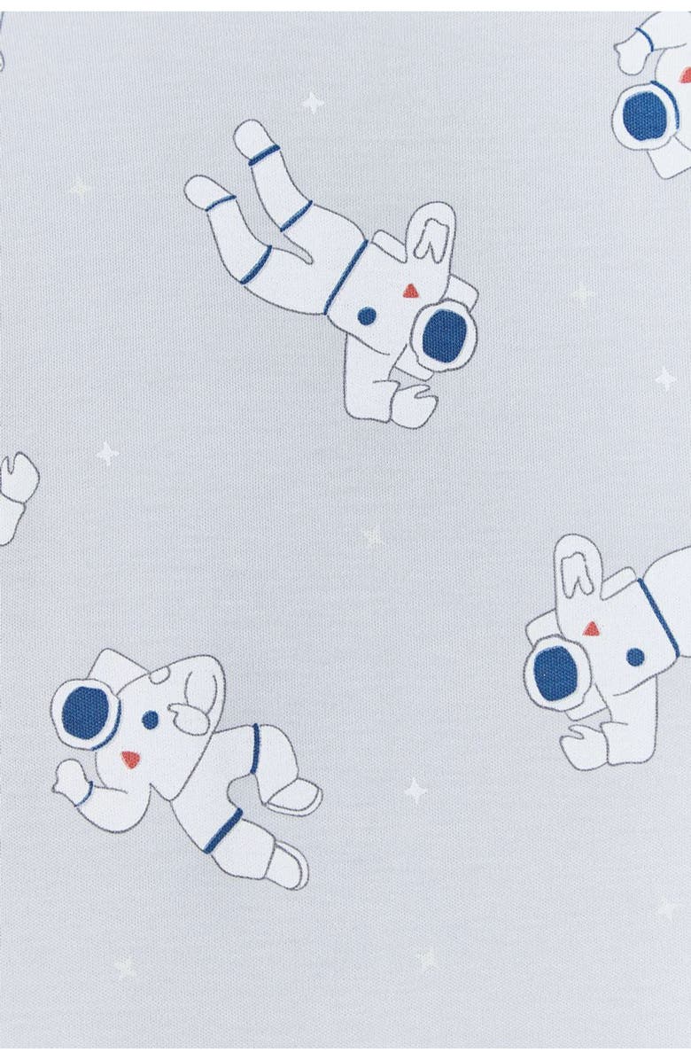 Babycottons Premium Peruvian Pima Cotton Cosmos Glow One-Piece Pajamas For Infant, Alternate, color, Grey