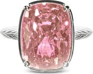 Sterling Forever Elongated Cushion-Cut Cubic Zirconia Cocktail Ring