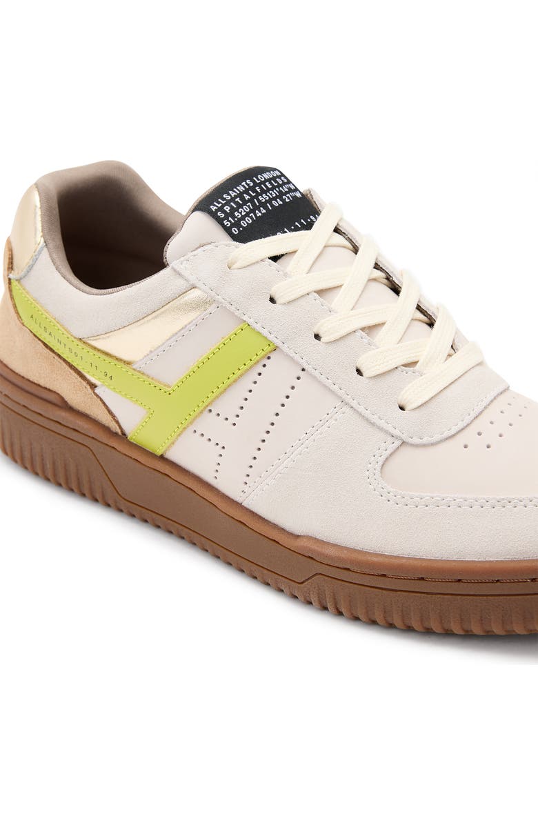AllSaints Vix Sneaker, Alternate, color, White/ Brown/ Green
