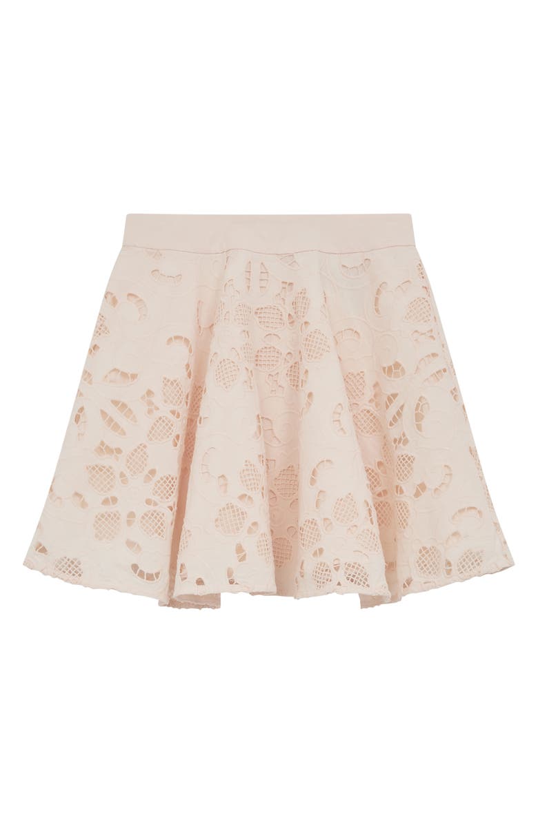 Reiss Kids' Nella Jr. Guipure Lace Cotton Skirt, Main, color, 