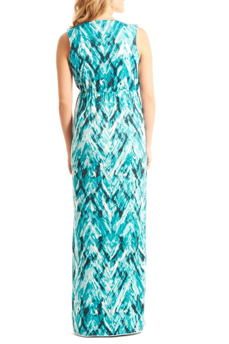 Jill Maternity Maxi Dress, Alternate, color, MAUI BLUE