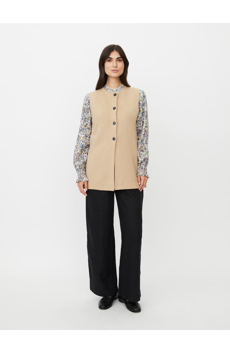 Masai Copenhagen MaLinbine Longline Sleeveless Cardigan, Alternate, color, Incense