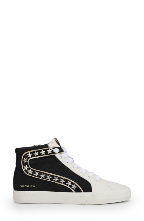 Vintage Havana Bailey High Top Sneaker In Black Glitter Multi