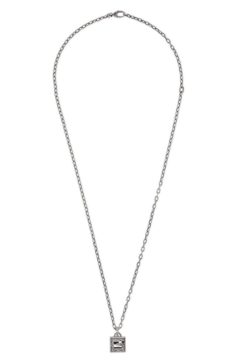 Gucci G-Cube Pendant Necklace, Main, color,