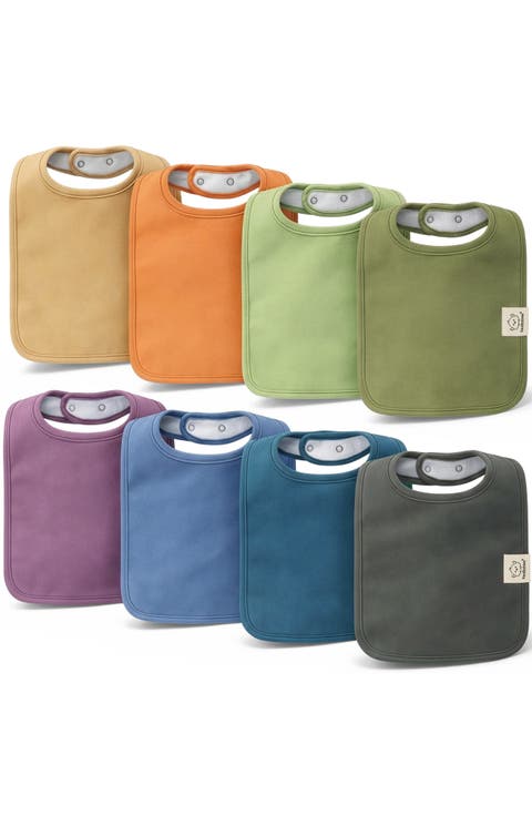 8-Pack Coast Drool Bibs