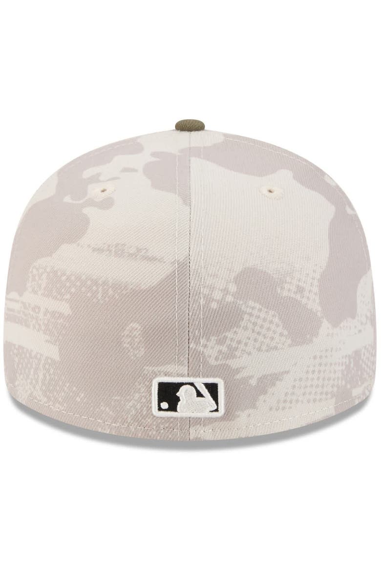 Men's New Era Light Beige/Olive San Diego Padres 2025 Armed Forces Day 59FIFTY Fitted Hat, Alternate, color, Light Beige