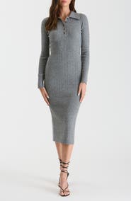Blu Pepper Cable Knit Sweater Dress