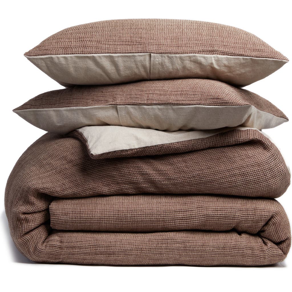 Parachute Honeycomb Duvet & Shams Set In Purple