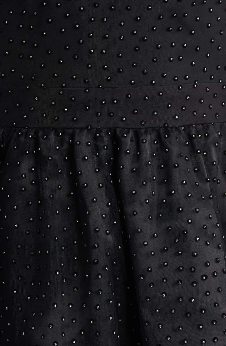 Saylor Saoirse Stud Long Sleeve Minidress, Alternate, color, Black