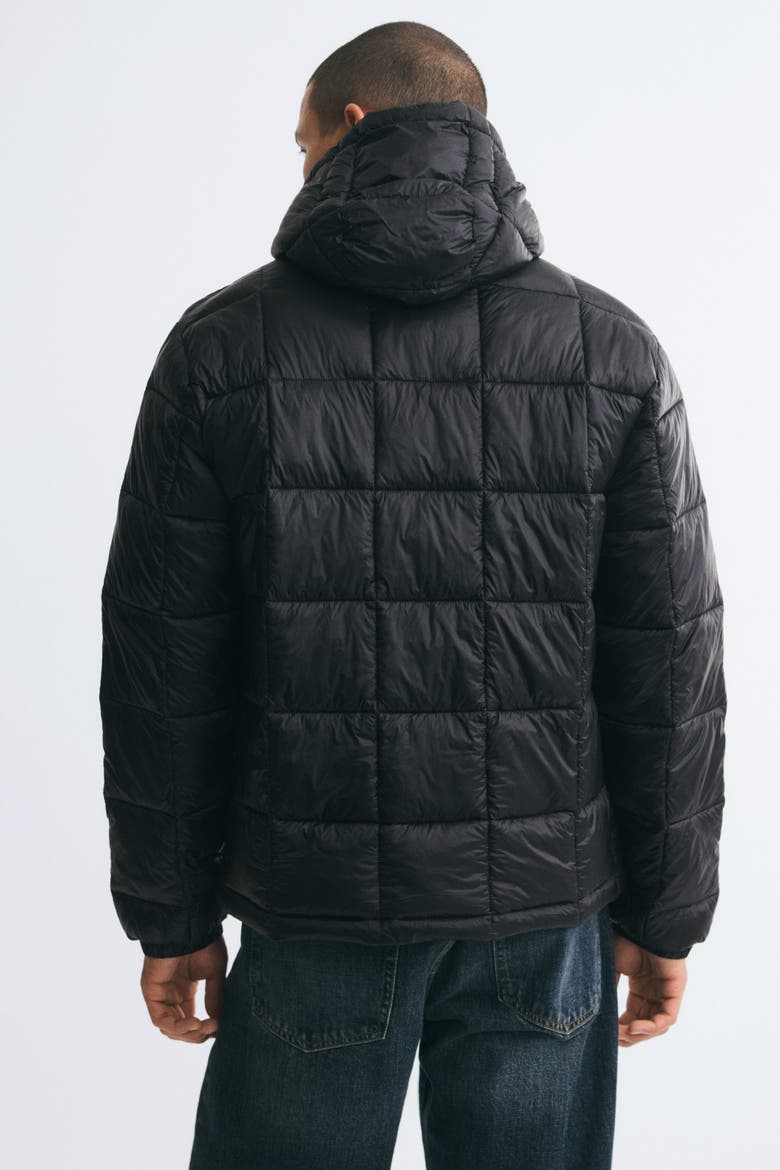 Lightweight Puffer Jacket, Alternate, color, Black