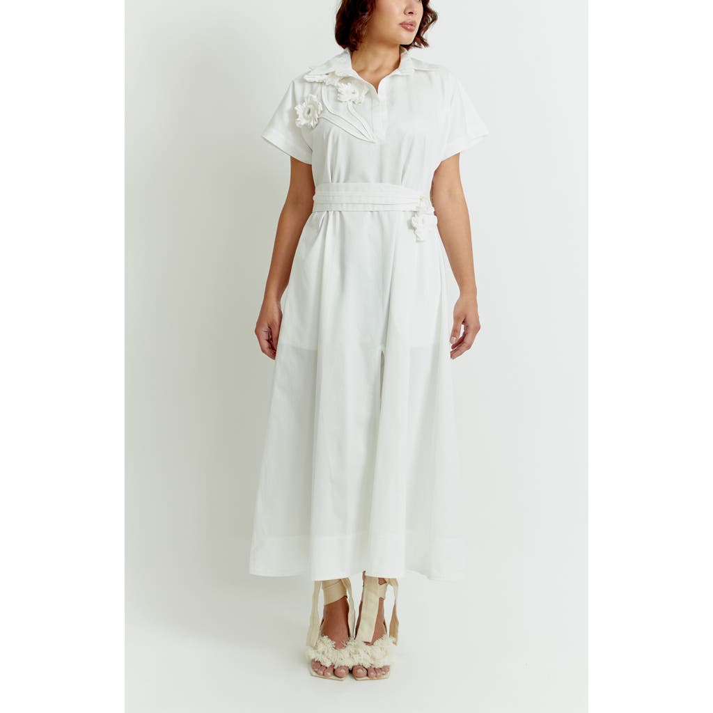 Florencia Davalos Diana Orchid Dress In White