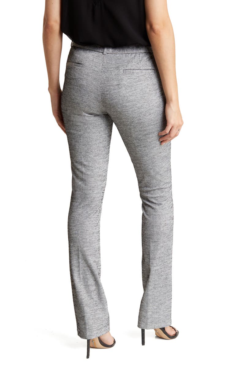 Amanda & Chelsea Ottoman Rib Pants, Alternate, color, Black Grey