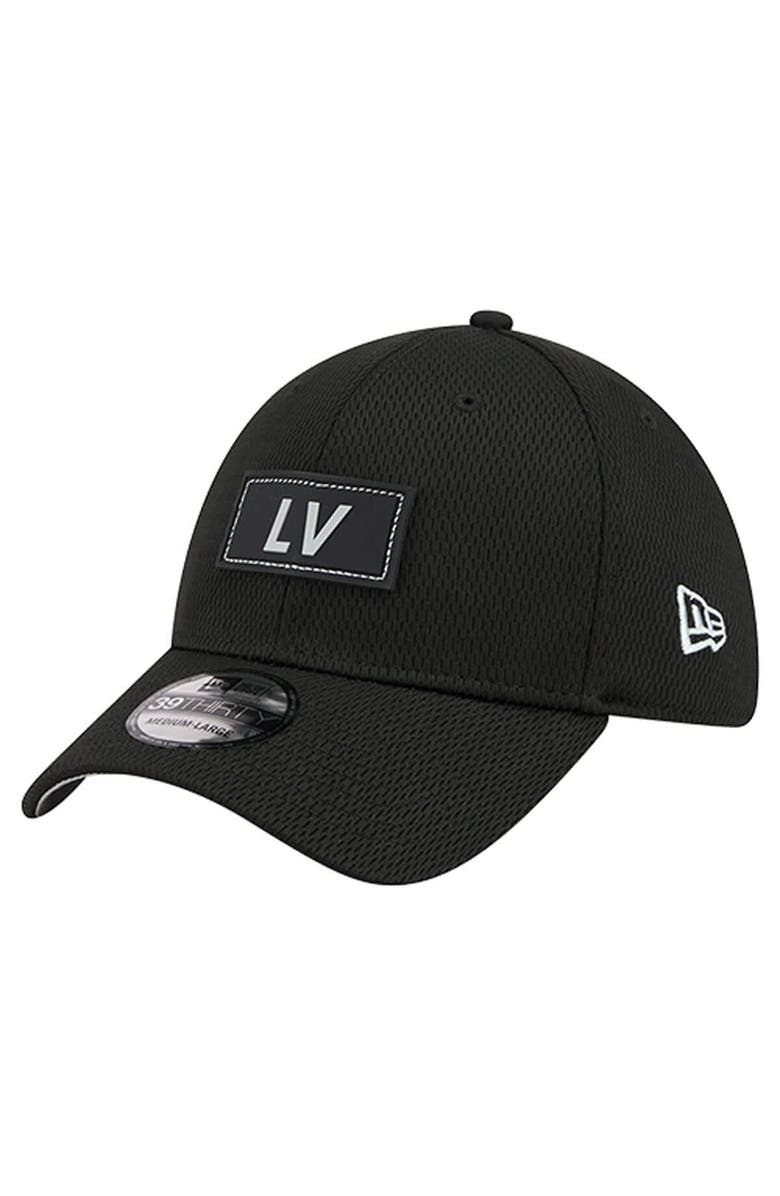 New Era Men's New Era  Black Las Vegas Raiders Scoreboard 39THIRTY Flex Hat, Alternate, color, Black