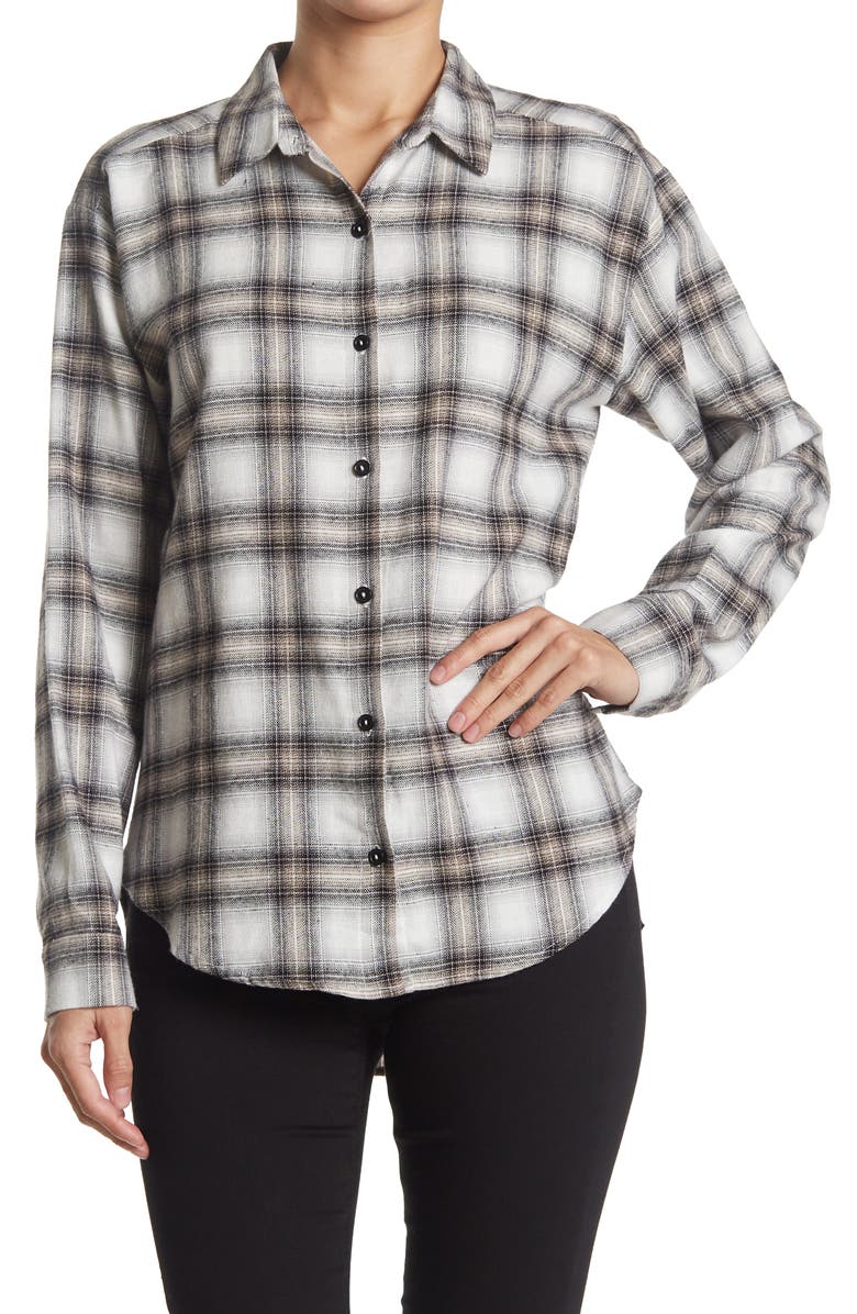 Abound Oversized Plaid Shirt, Main, color, 