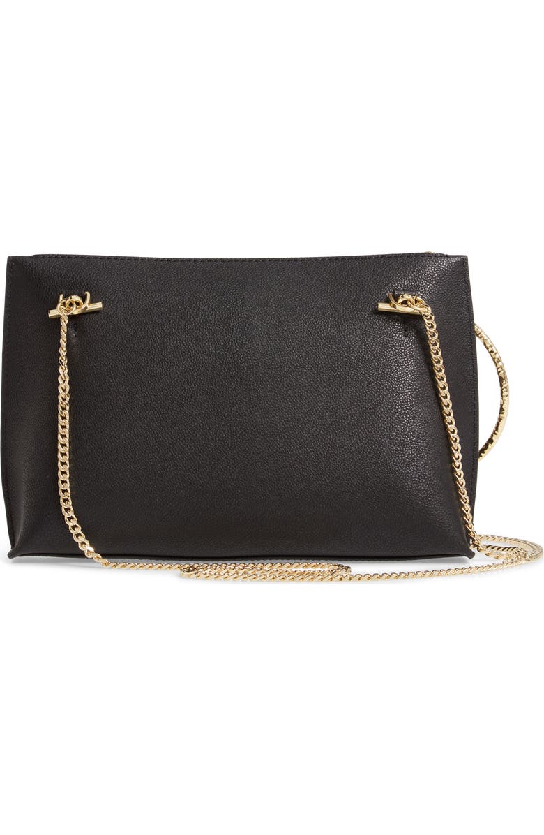 Ted Baker London Ingaah Ring Handle Leather Crossbody Bag, Alternate, color,