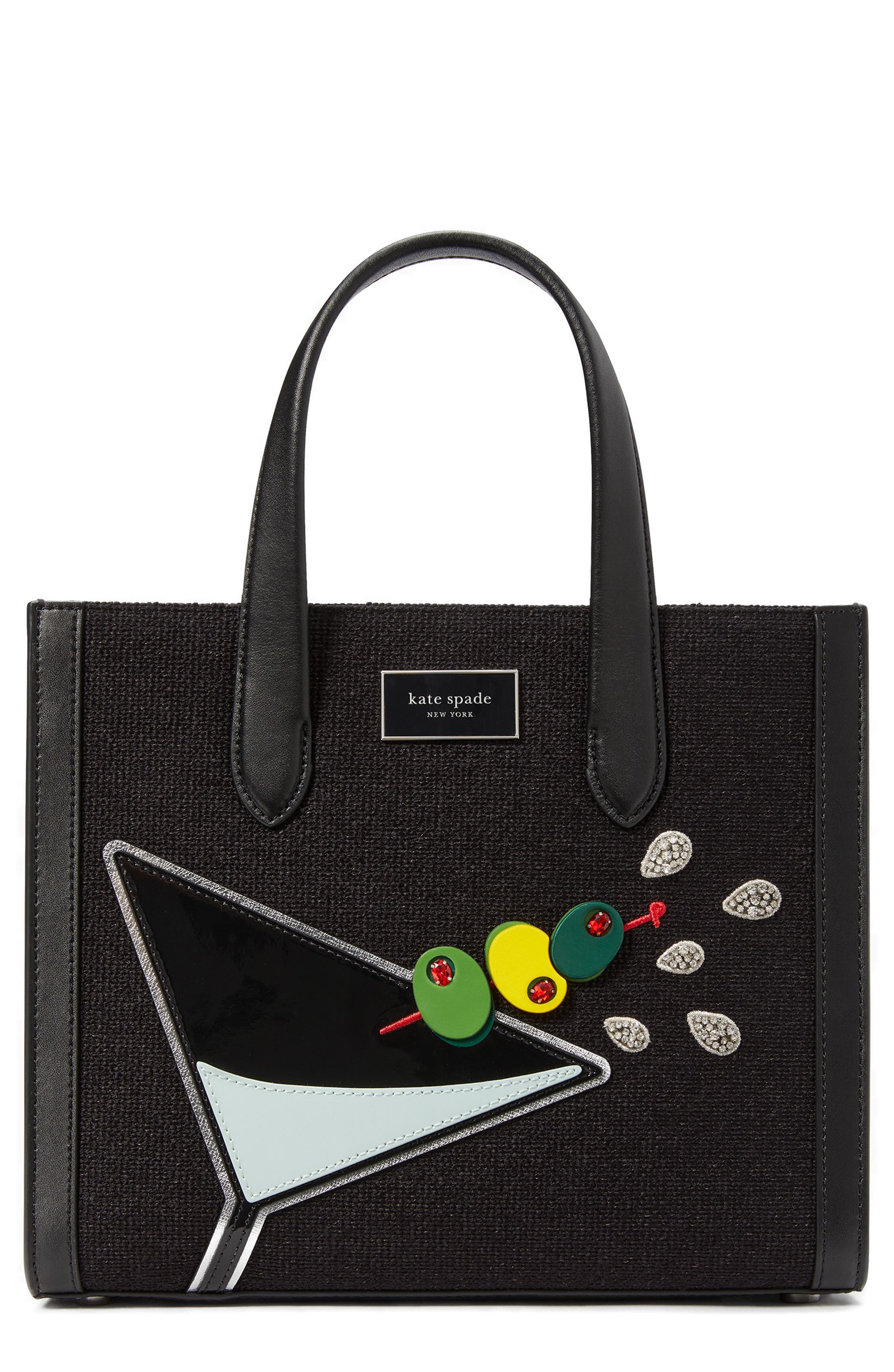 Kate Spade New York manhattan martini embellished tote, Main, color, 