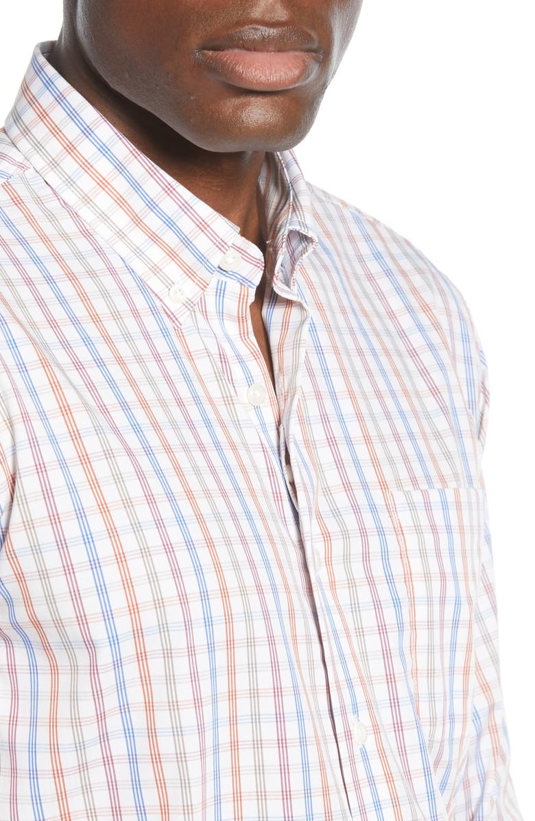johnnie-O Classic Fit Plaid Button-Down Shirt, Alternate, color, 