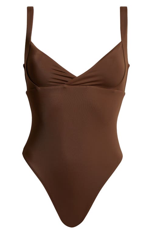 PACSUN PACSUN PHOEBE SURPLICE ONE-PIECE SWIMSUIT 