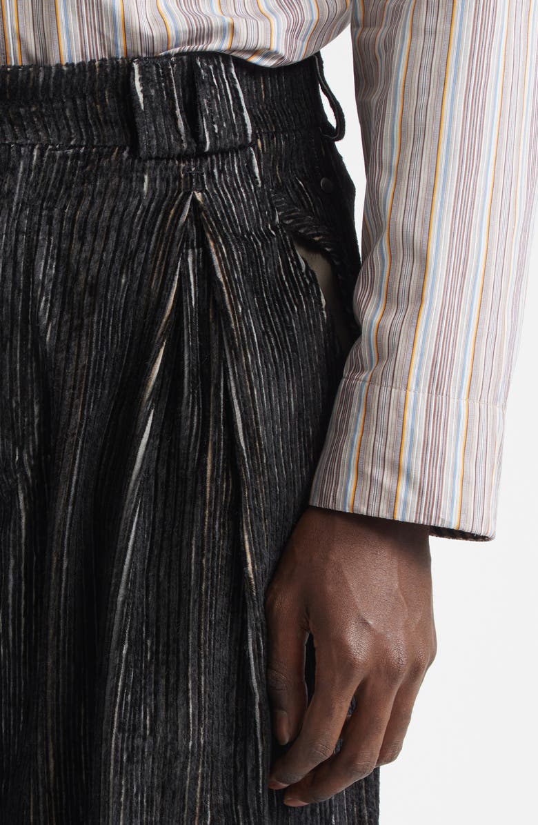 KIKO KOSTADINOV Halics Trousers, Alternate, color, Melange Black/ Slate Grey