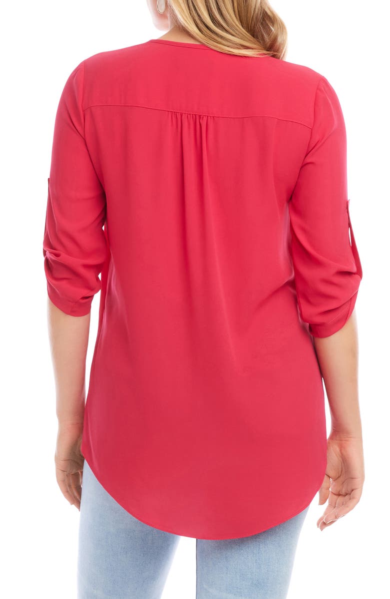 Karen Kane Asymmetrical Wrap Hem Top, Alternate, color, 