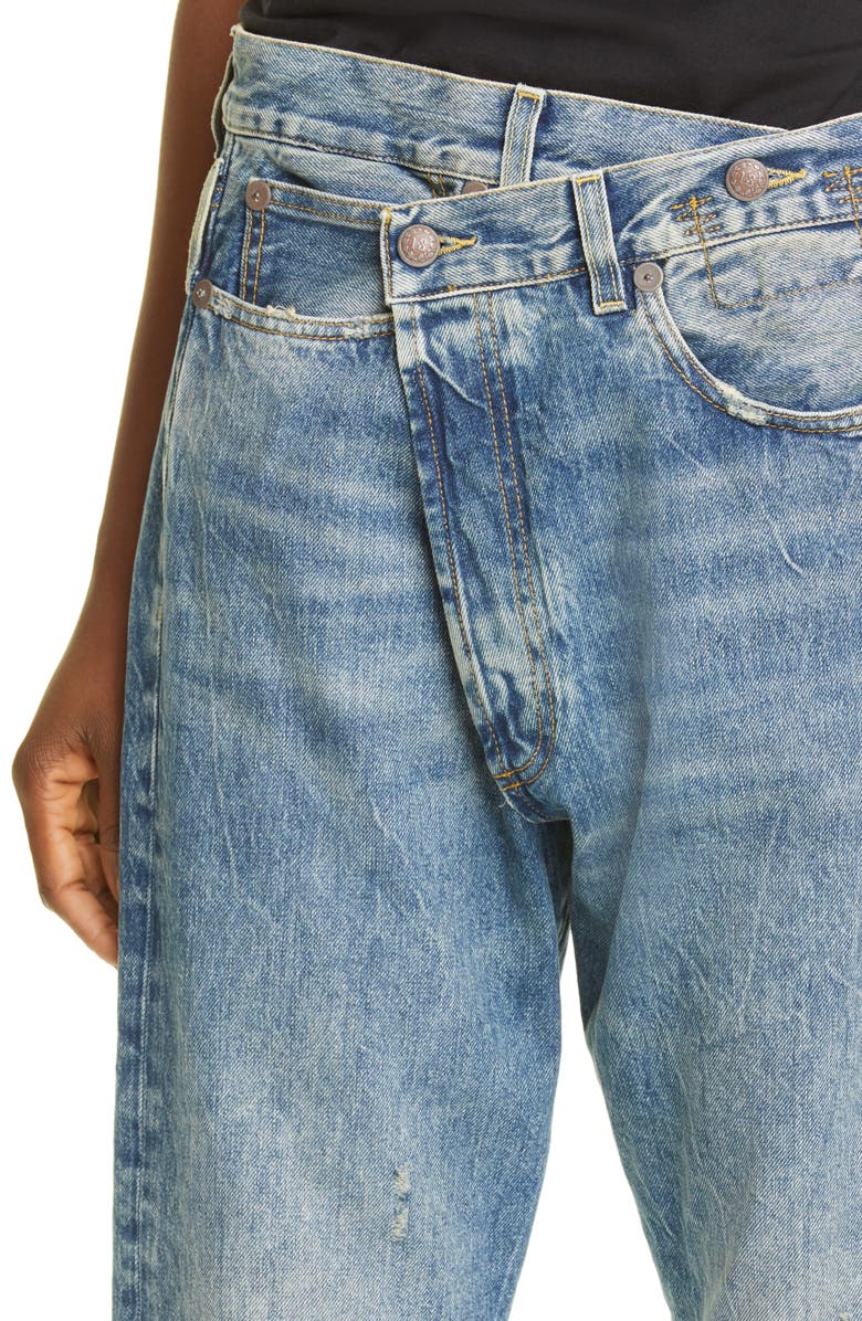 R13 Crossover Jeans, Alternate, color, Kelly