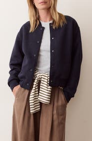 Marine Layer Corbet Quilted Bomber Jacket