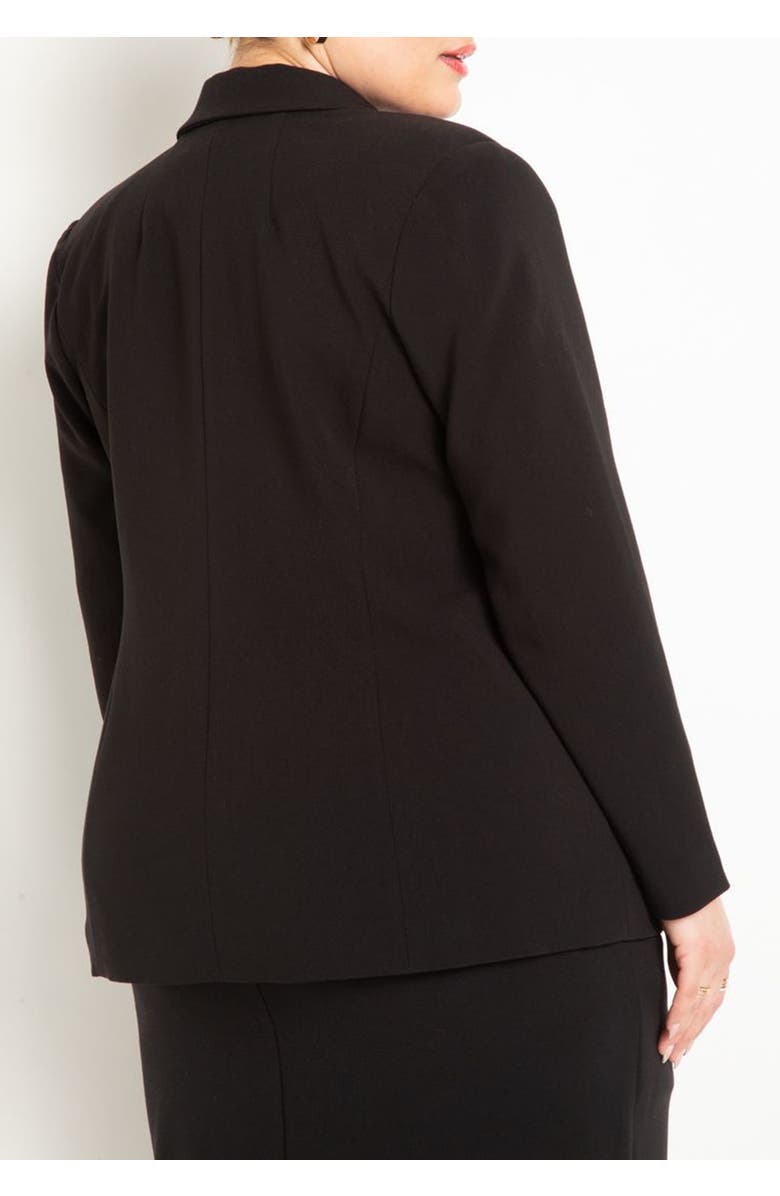 ELOQUII The 365 Suit Patch Pocket Blazer, Alternate, color, Biscuit