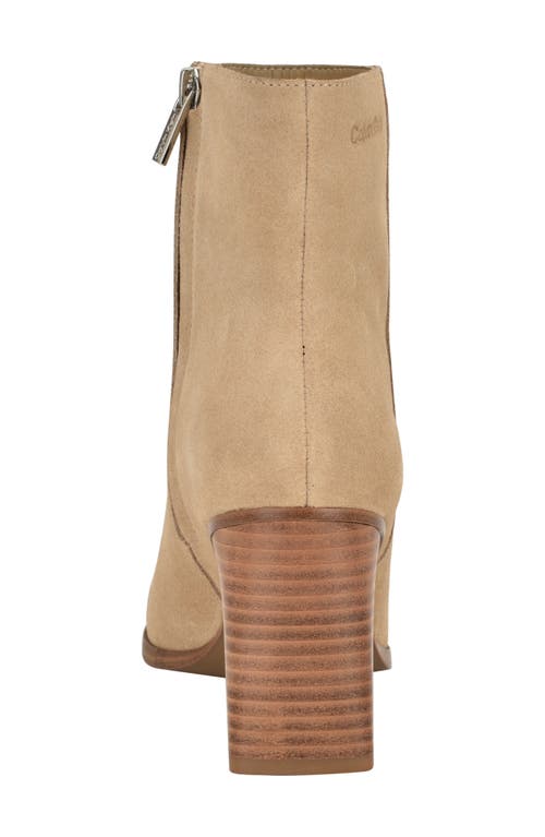 Calvin Klein Dezzi Bootie In Brown