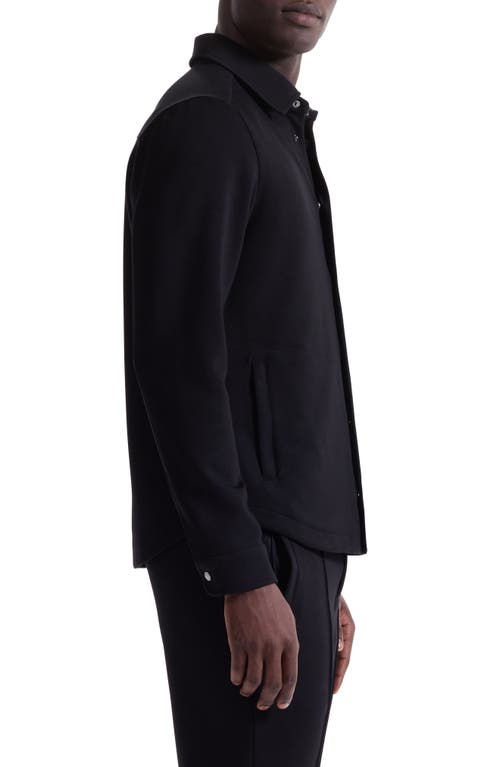 Bugatchi Soft Touch Snap-up Shirt In Black
